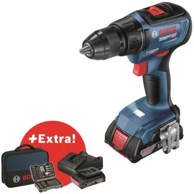 Afbeelding van Bosch Professional, Boormachine + slagboor, GSR 18V 50+43 (Oplaadbare batterij)