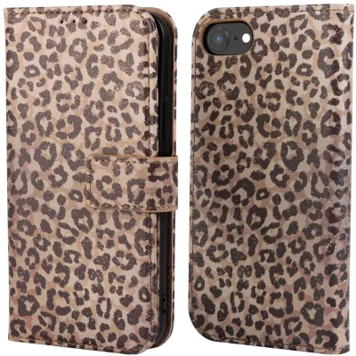 Afbeelding van imoshion Hoesje Geschikt voor iPhone 16e Design Bookcase smartphone Leopard Mood