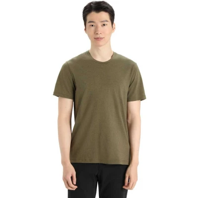 Afbeelding van Icebreaker Natural Central Sport Tshirt Olive, Heren, Maat: Small, Olive
