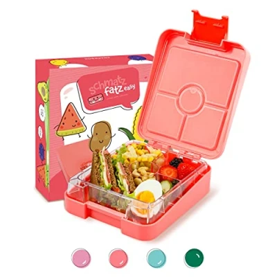 Afbeelding van schmatzfatz junior snackbox 4 vakken 18 x 15 5 cm (BxHxD)