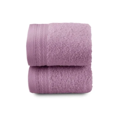 Afbeelding van TOP TOWEL Premium grote badhanddoeken 2 gezichts of bidethanddoeken 30 x 50 cm 100% katoen 600 g lila