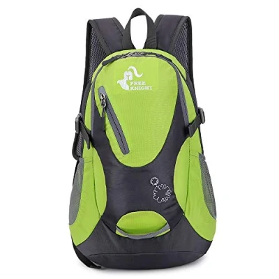 Afbeelding van free knight Kleine rugzak 20 liter wandelrugzak waterdichte reisrugzak lichtgewicht, Fruitig groen, Minimalistisch