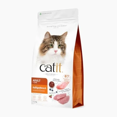 Afbeelding van 2kg Catit Recepten Adult Gevogelte droogvoer voor katten