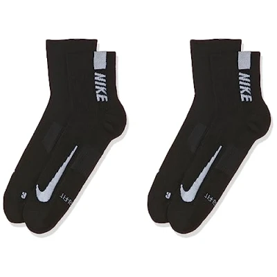 Afbeelding van Nike Performance Ankle Unisex 2 PACK Sportsokken, Maat: 38 42, Black/white