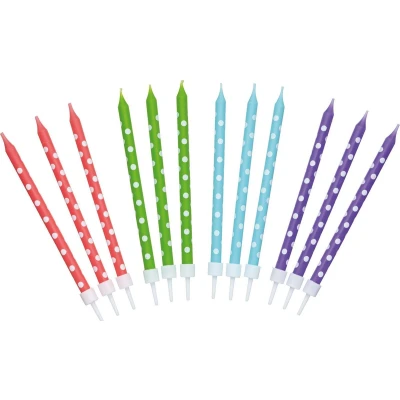Afbeelding van Kitchencraft Verjaardagskaarsjes 10 Cm Wax 24 Stuks