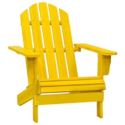 Afbeelding van vidaXL Tuinstoel Adirondack massief vurenhout geel
