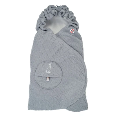 Afbeelding van Lodger Wikkeldeken Maxi cosi Auto Speelkleed Fleece 0 3J Grijs