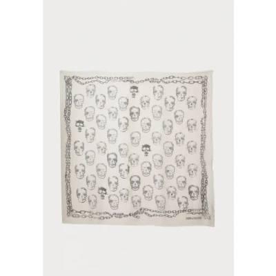 Afbeelding van Zadig&amp;Voltaire dames Kerry sjaal met print en franjes 135 x cm