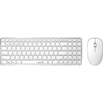 Afbeelding van Rapoo 9300M Multimodus Draadloze Ultraslanke Desktop Combo Set Qwerty Wit