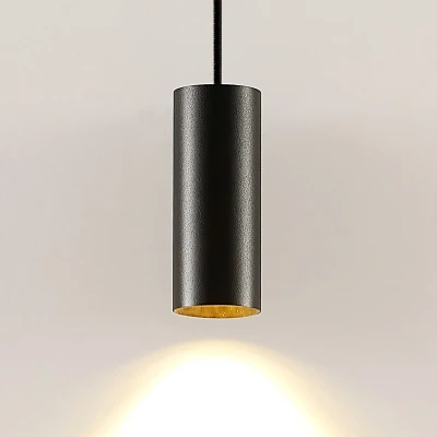 Afbeelding van Arcchio hanglamp 1licht aluminium H: 15 cm GU10 zwart