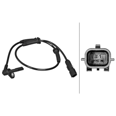 Afbeelding van HELLA 6PU 358 217 091 ABS Sensor Geluidsensor 2 598 DACIA: Dokker Estate, LOGAN