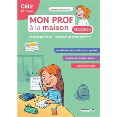 Afbeelding van MON PROF A LA MAISON REDACTION CM2 DEVELOPPER SES COMPETENCE