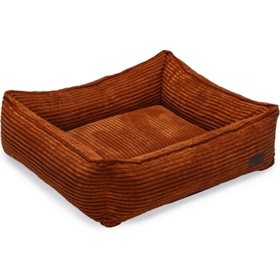 Afbeelding van Designed by Lotte Ribbed Hondenmand Terracotta 65x60x20 cm