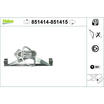 Afbeelding van Valeo Raammechanisme 851414