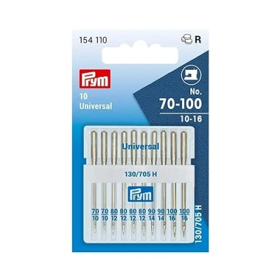 Afbeelding van Prym 154110 naaimachinenaalden standaard 70 100, 130/705, staal, zilver, 3 x 0,3 cm, standaard, nr. 100