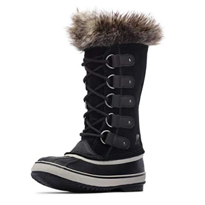 Afbeelding van Sorel JOAN OF Arctic Snowboots, Dames, Maat: 36.5, Black/quarry Leer en textiel