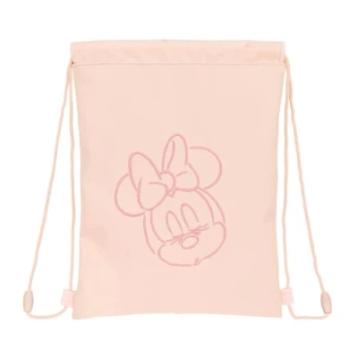 Afbeelding van Rugtas met Koordjes Minnie Mouse Roze (26 x 34 1 cm)
