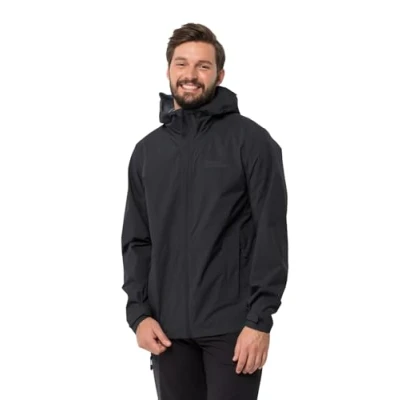 Afbeelding van Jack Wolfskin Elsberg Regenjas, Heren, Maat: XL, Black