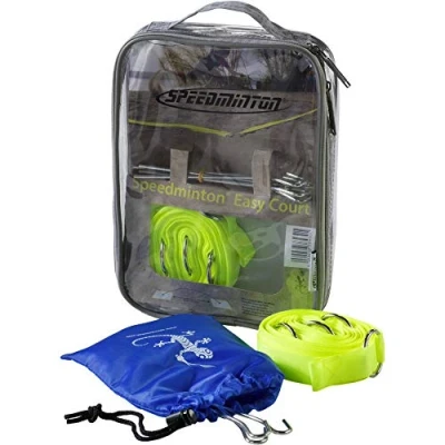 Afbeelding van Speedminton Easy Court PRO officieel mobiel wedstrijdveld speedbadminton crossminton speed badmintonlijnen groen