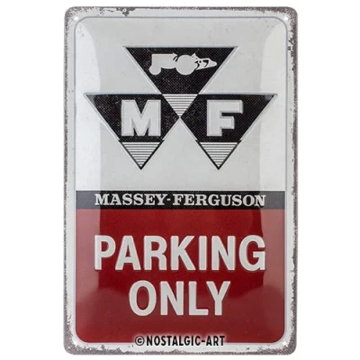 Afbeelding van Metalen Wandbord Massey Ferguson Parking Only 20 x 30 cm Reliëf