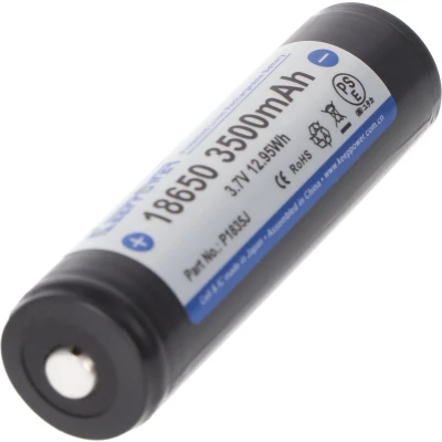 Afbeelding van Keeppower 18650 3500 mAh 3,6 V 3,7 Li ionbatterij beschermd (positieve pool verhoogd) NCR18650GA