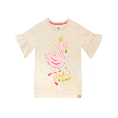 Afbeelding van Harry Bear T shirt voor meisjes flamingo, Beige