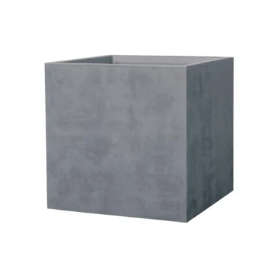 Afbeelding van Kreher Nanook shop Millennium bloembak van kunststof, 80 liter, natuursteenlook, antraciet of grijs