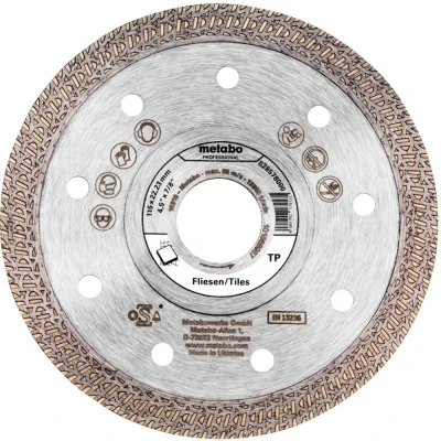 Afbeelding van Metabo 628578000 Diamanten doorslijpschijf Diameter 115 mm Boordiameter 22.23 1 stuk(s)