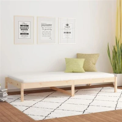 Image de vidaXL Lit de jour sans matelas 90x200 cm bois pin massif