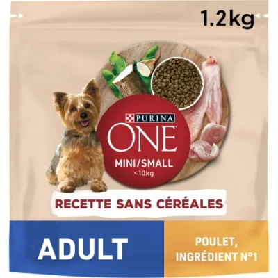 Afbeelding van 6x Purina One Adult Mini Small hondenvoer Rund 1.5kg