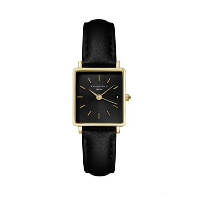 Afbeelding van Rosefield THE BOXY XS Horloge, Dames, Maat: One Size, Black gold