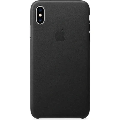 Afbeelding van Apple origineel Leather Case iPhone XS Max zwart 0190198763464