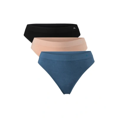 Afbeelding van Danish Endurance 3PACK String Multicolor black blue nude beige, Dames, Maat: Medium, beige