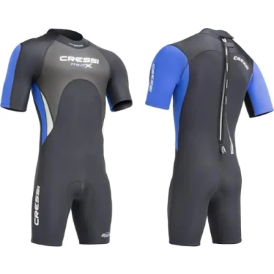 Afbeelding van Cressi Med X Man shorty wetsuit 2.5 mm Mannen premium neopreen voor snorkelen, duiken, zwemmen