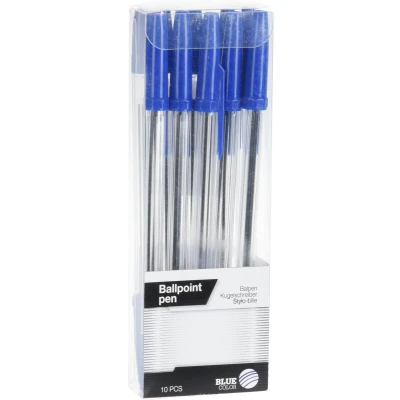 Afbeelding van Balpen set 10 stuks Blauw