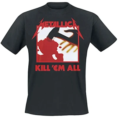 Image de Metallica T Shirt Kill &#039;Em All Tracks Homme Noir