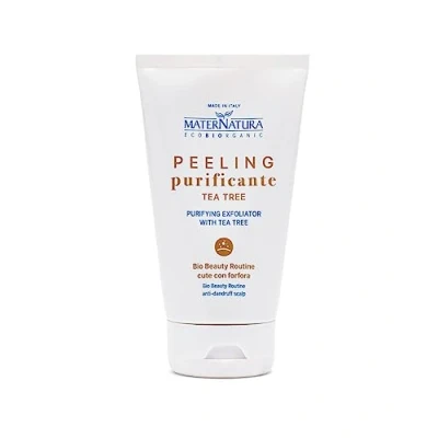 Afbeelding van Maternatura, Tea Tree, peeling voor hoofdleer, zachte gezond biologische schoonheidsroutine gemaakt in Italië, 150 ml