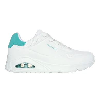 Afbeelding van Skechers Sport UNO POP BACK Sneakers laag, Dames, Maat: 36, Weiß minzgrün Kunststof