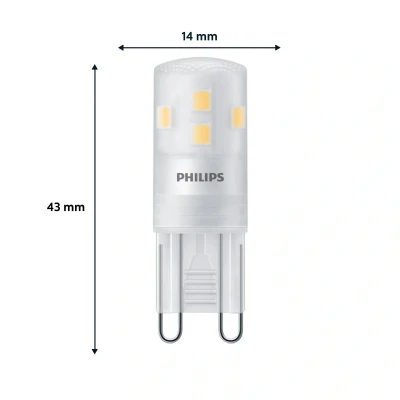Afbeelding van Philips LED Capsule 25 W G9 Warmwit licht 6 stuks