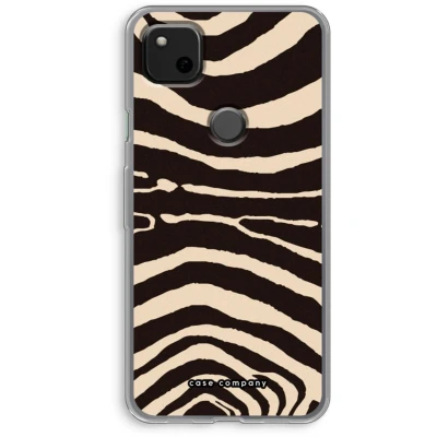 Afbeelding van Case Company® hoesje geschikt voor Google Pixel 4a Arizona Zebra Soft Cover Telefoonhoesje Bescherming aan alle Kanten en Schermrand