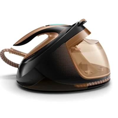 Image de Philips PerfectCare Elite Plus Centrale Vapeur, 8 Bar Effet Pressing 600g, Fonction Vapeur Automatique, Technologie OptimalTEMP, Réservoir d&#039;eau 1,8L (GC9682/80)