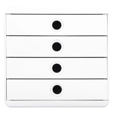 Afbeelding van Exacompta, Opslag van documenten, Schubladenbox Pop Box, 4 Schubladen, AutentiK (A4+)