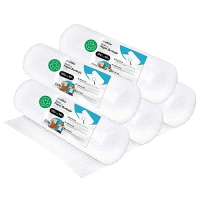 Afbeelding van rouleau en plastique à bulles, bulles recyclé pour l&#039;emballage, le déménagement, l&#039;emballage et les boîtes, · m office (100cmx10m,