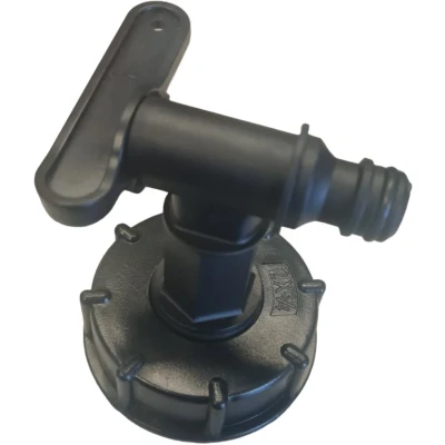 Afbeelding van Kunststof Dopkraan Din 61 Zwart Jerrycan Kraan Aftapkraan Dop Tappen Doseren toebehoren 9829923