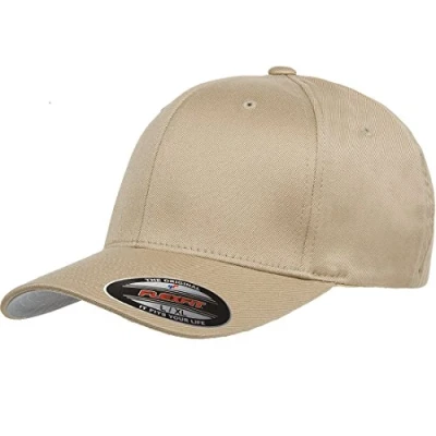 Afbeelding van Flex fit Flexfit Athletic Baseball getailleerd Cap voor heren, kaki, S M