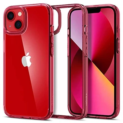 Afbeelding van Spigen Ultra Hybrid TPU met Air Cushion hoesje voor iPhone 13 rood