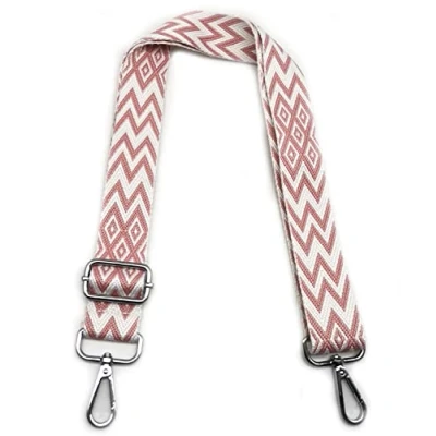 Afbeelding van Schouderriem voor handtas dames, roze, kleurrijk, verstelbaar, schoudertas, met karabijnhaak, zilver, 3,8 cm, vervanging brede bandjes meisjes, doe het zelf accessoires, 2, #2