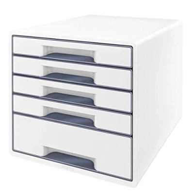 Afbeelding van Ladenblok Leitz WOW 5 laden wit/grijs