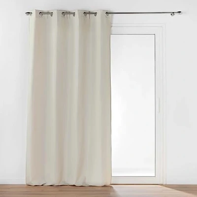 Afbeelding van Thermisch gevoerde gordijn met ringen, dubbele laag fleece van microvezel, 135 x 260 cm