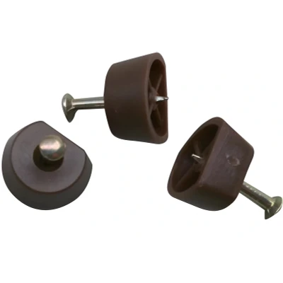 Afbeelding van Plankdrager met nagel. BRUIN. 24 stuks. Deltafix.